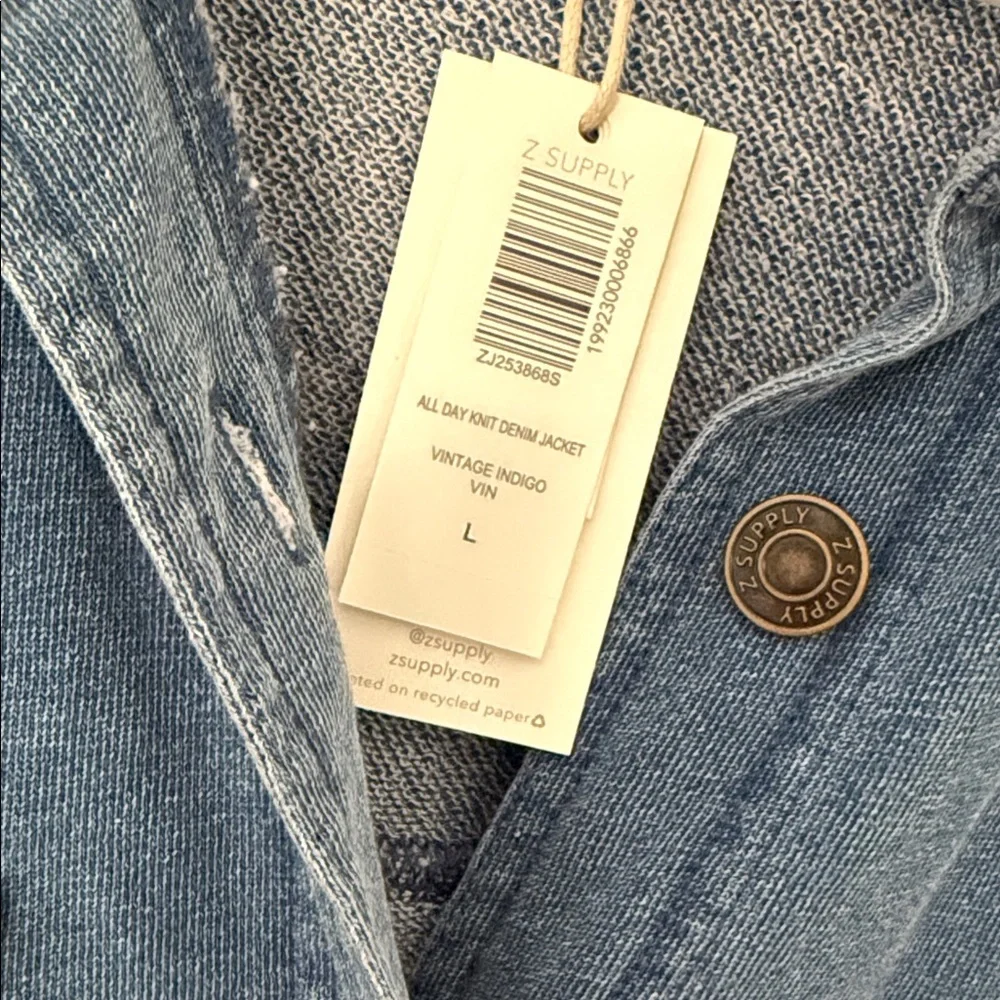 Z Supply All Day Knit Denim Jacket - Picture 7 of 8